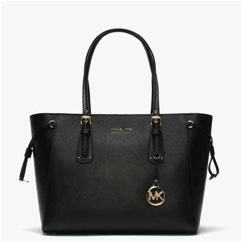 Michael Kors black tote handbag